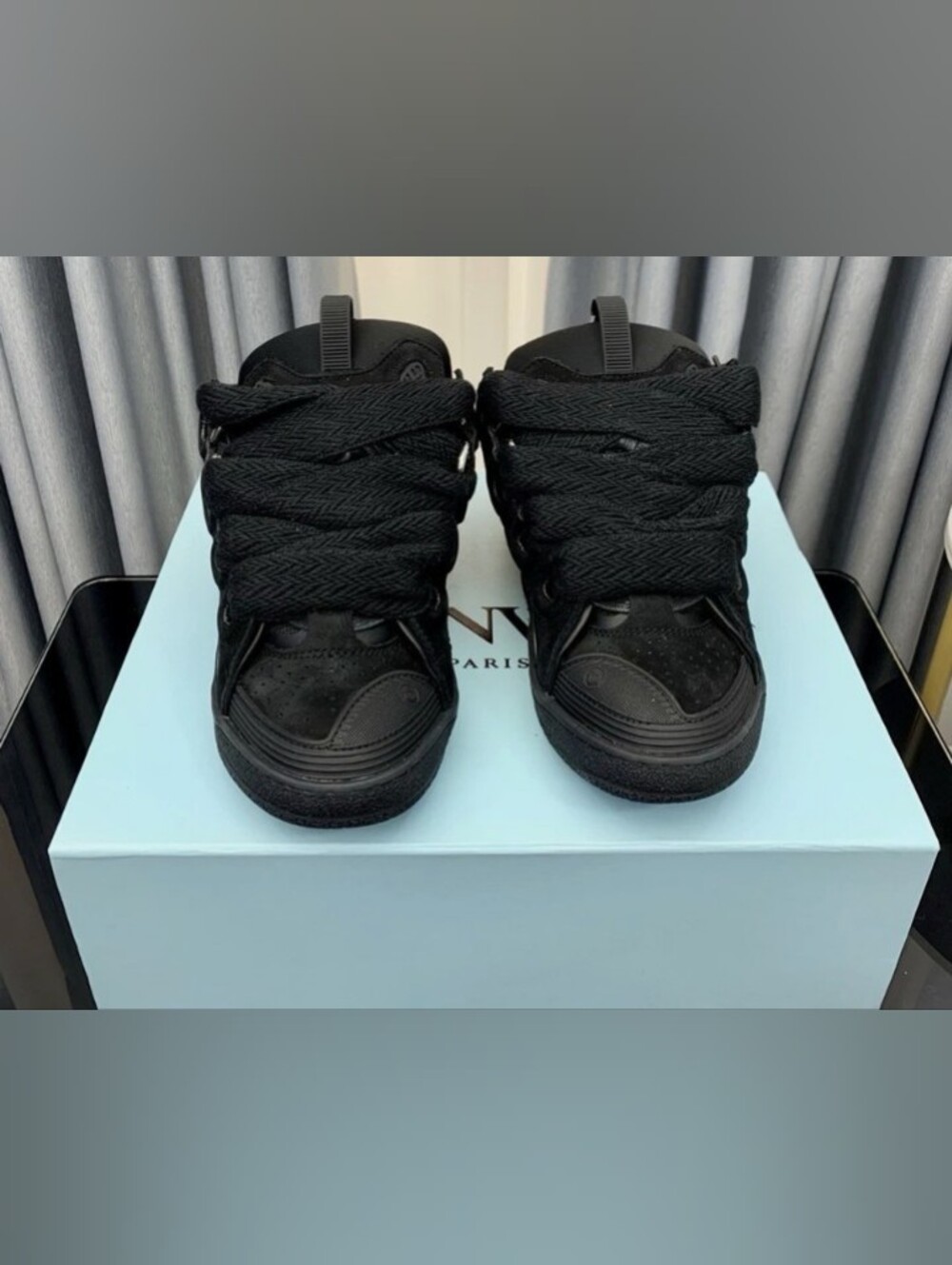 Black Lanvin Sneakers - Upper Echelon Comfort